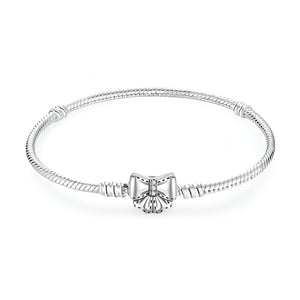 Bracelet pour charm, personnalisable, noeud ruban, pour femme, modèle Carmina - La Boutique du Bracelet