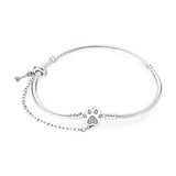 Bracelet pour charm, personnalisable, patte d'animal, pour femme, modèle Arwen - La Boutique du Bracelet
