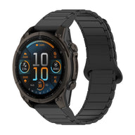 Bracelet pour montre connectée, en silicone, avec attache aimantée, compatible montres Garmin, modèle Sinale - La Boutique du Bracelet