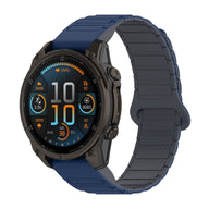 Bracelet pour montre connectée, en silicone, avec attache aimantée, compatible montres Garmin, modèle Sinale - La Boutique du Bracelet