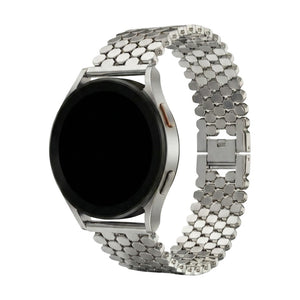 Armband für Smartwatch, Metalllegierung im Wabenmuster, modernes Aussehen für Samsung-Uhr, Ice Watch, Garmin, Modell Yizda