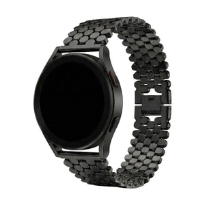 Armband für Smartwatch, Metalllegierung im Wabenmuster, modernes Aussehen für Samsung-Uhr, Ice Watch, Garmin, Modell Yizda