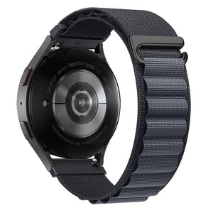 Bracelet résistant en nylon et acier Inoxydable, boucle à crochet, pour Samsung Galaxy Watch, modèle Orven - La Boutique du Bracelet