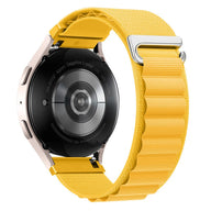 Bracelet jaune en nylon résistant avec boucle à crochet en acier inoxydable pour Huawei Watch.