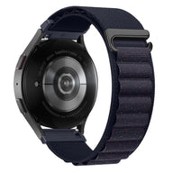 Bracelet Kapri noir en nylon avec boucle crochet en acier inoxydable pour Huawei Watch.