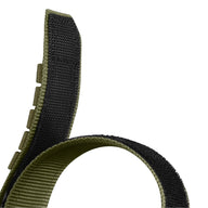 Bracelet Sport Edition en nylon vert kaki avec fermoir velcro noir pour montre connectée.