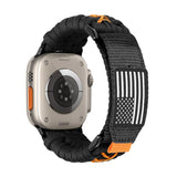 Bracelet Sport Edition en nylon résistant pour Apple Watch avec fermeture velcro, drapeau américain, modèle Colt - La Boutique du Bracelet