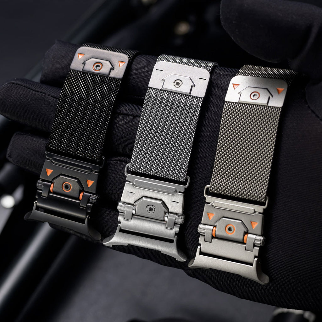 Bracelet tactique en métal, pour montre connectée, fermoir magnétique, pour Samsung Galaxy Watch Ultra et 8, modèle Anklis - La Boutique du Bracelet