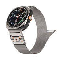 Bracelet tactique en métal, pour montre connectée, fermoir magnétique, pour Samsung Galaxy Watch Ultra et 8, modèle Anklis - La Boutique du Bracelet