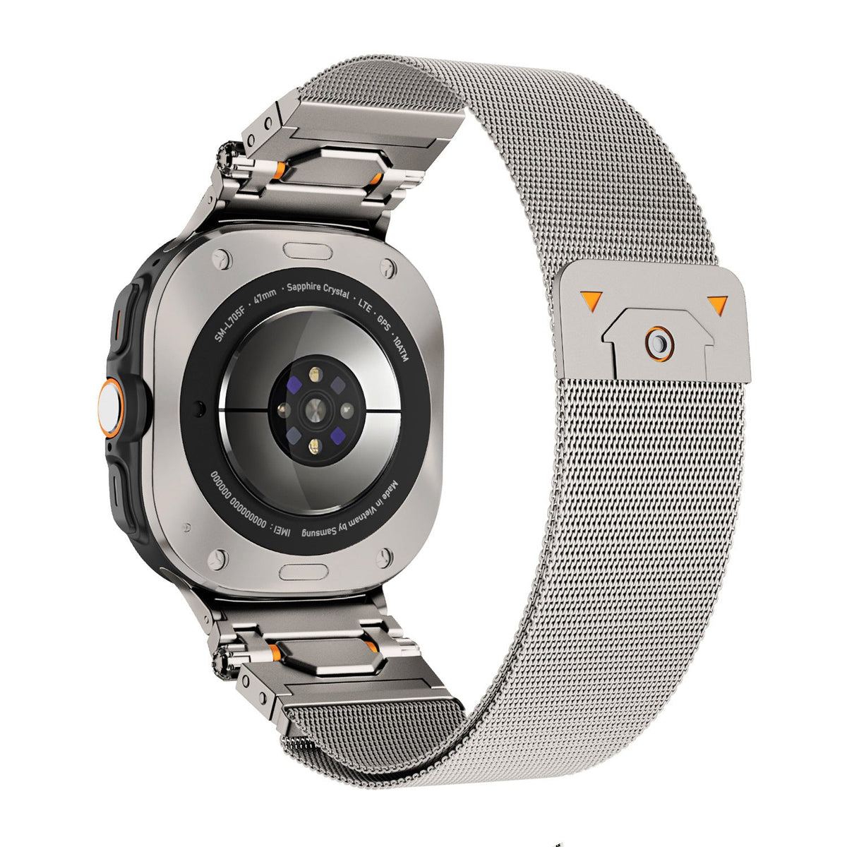 Bracelet tactique en métal, pour montre connectée, fermoir magnétique, pour Samsung Galaxy Watch Ultra et 8, modèle Anklis - La Boutique du Bracelet
