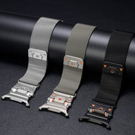 Bracelet tactique en métal, pour montre connectée, fermoir magnétique, pour Samsung Galaxy Watch Ultra et 8, modèle Anklis - La Boutique du Bracelet