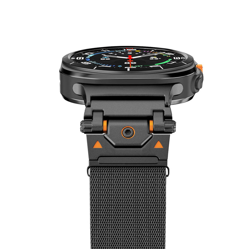 Bracelet tactique en métal, pour montre connectée, fermoir magnétique, pour Samsung Galaxy Watch Ultra et 8, modèle Anklis - La Boutique du Bracelet