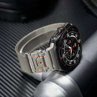 Bracelet tactique en métal, pour montre connectée, fermoir magnétique, pour Samsung Galaxy Watch Ultra et 8, modèle Anklis - La Boutique du Bracelet