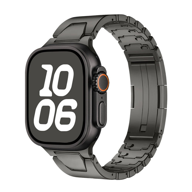 Bracelet tactique en métal solide, ajustable facilement à la main, pour Apple Watch, modèle Tanko - La Boutique du Bracelet