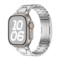 Bracelet tactique en métal solide, ajustable facilement à la main, pour Apple Watch, modèle Tanko - La Boutique du Bracelet