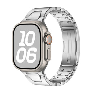 Bracelet tactique en métal solide, ajustable facilement à la main, pour Apple Watch, modèle Tanko - La Boutique du Bracelet