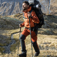 Bracelet nylon résistant orange avec nœuds tactiques et fermeture velcro pour Apple Watch.
