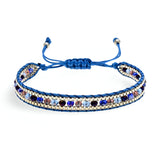 Bracelet tressé, perles de riz intégrées, modèle Idalia - La Boutique du Bracelet