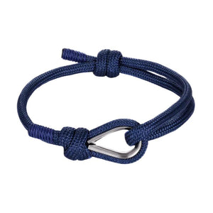 Bracelet nautique en corde tressée, avec fermoir boucle en acier inoxydable, un accessoire ajustable pour le quotidien, modèle Stanley
