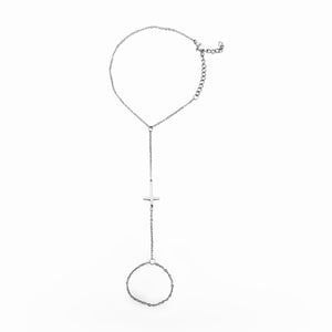 Chaîne de doigt, croix chrétienne, en acier inoxydable, pour femme, modèle Loka - La Boutique du Bracelet