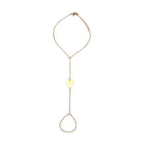 Chaîne de doigt, motif triangle, en acier inoxydable, pour femme, modèle Berte - La Boutique du Bracelet