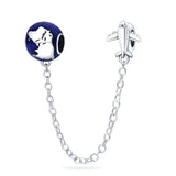 Charm à chaînette terre et avion, pour femme, modèle Adelaida - La Boutique du Bracelet
