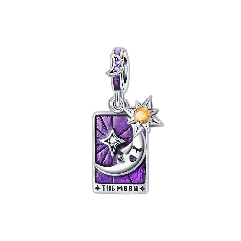 Classic charm, tarot card The Moon, for women, Lunaria model