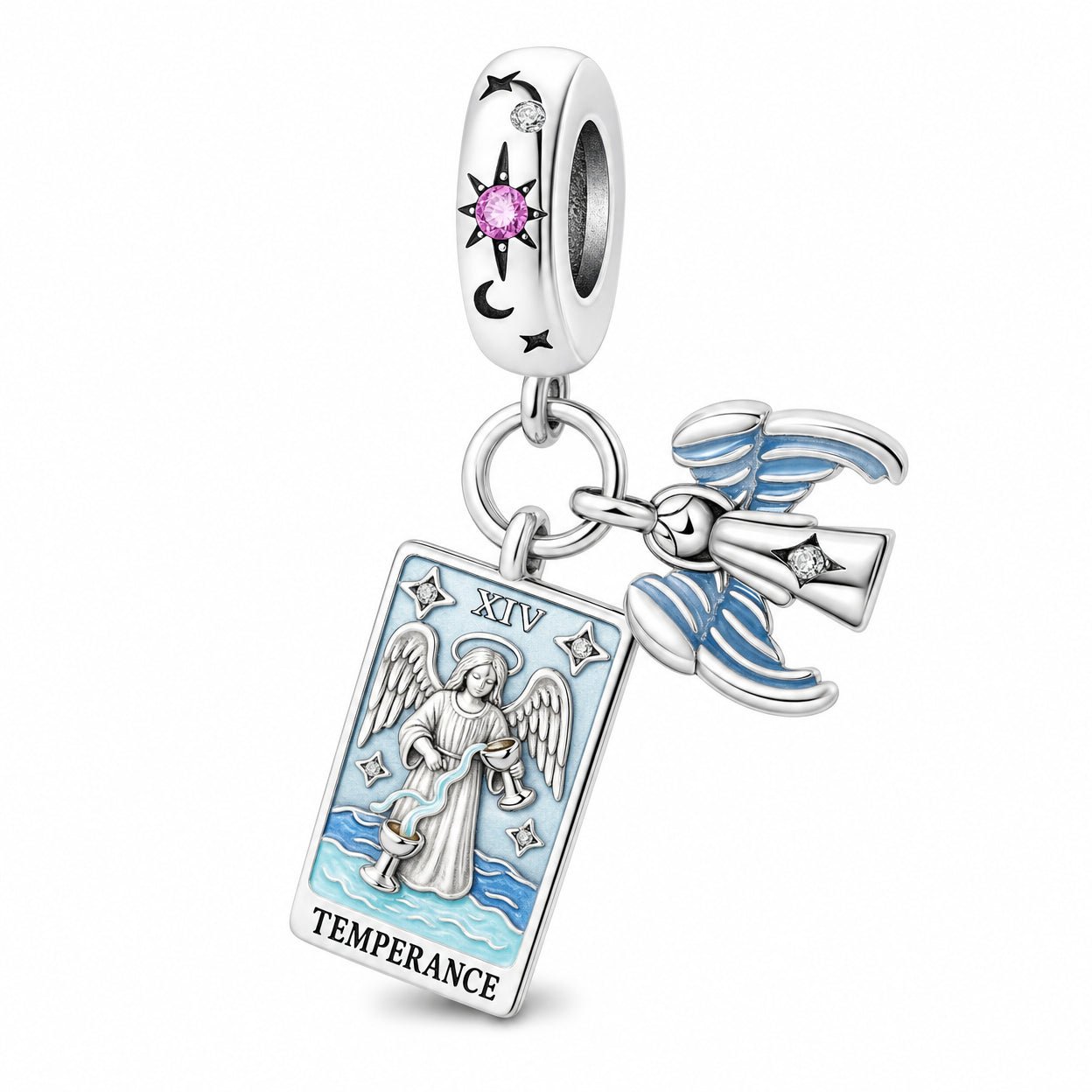 Klassisk charm, tarotkortet Mådehold, til kvinder, model Temperia