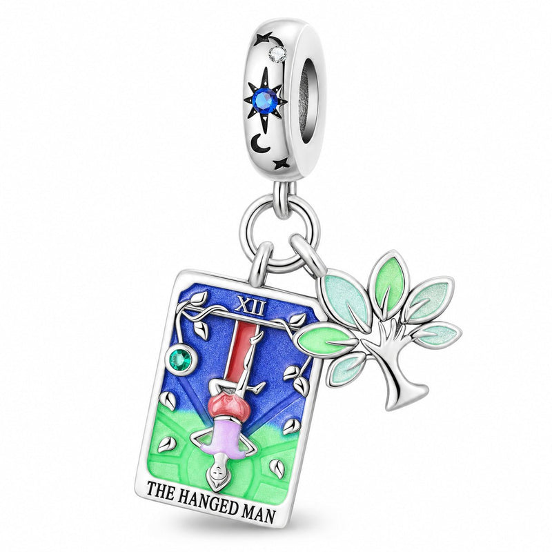 Klassischer Charm, Tarotkarte Der Gehängte, für Damen, Modell Pendula