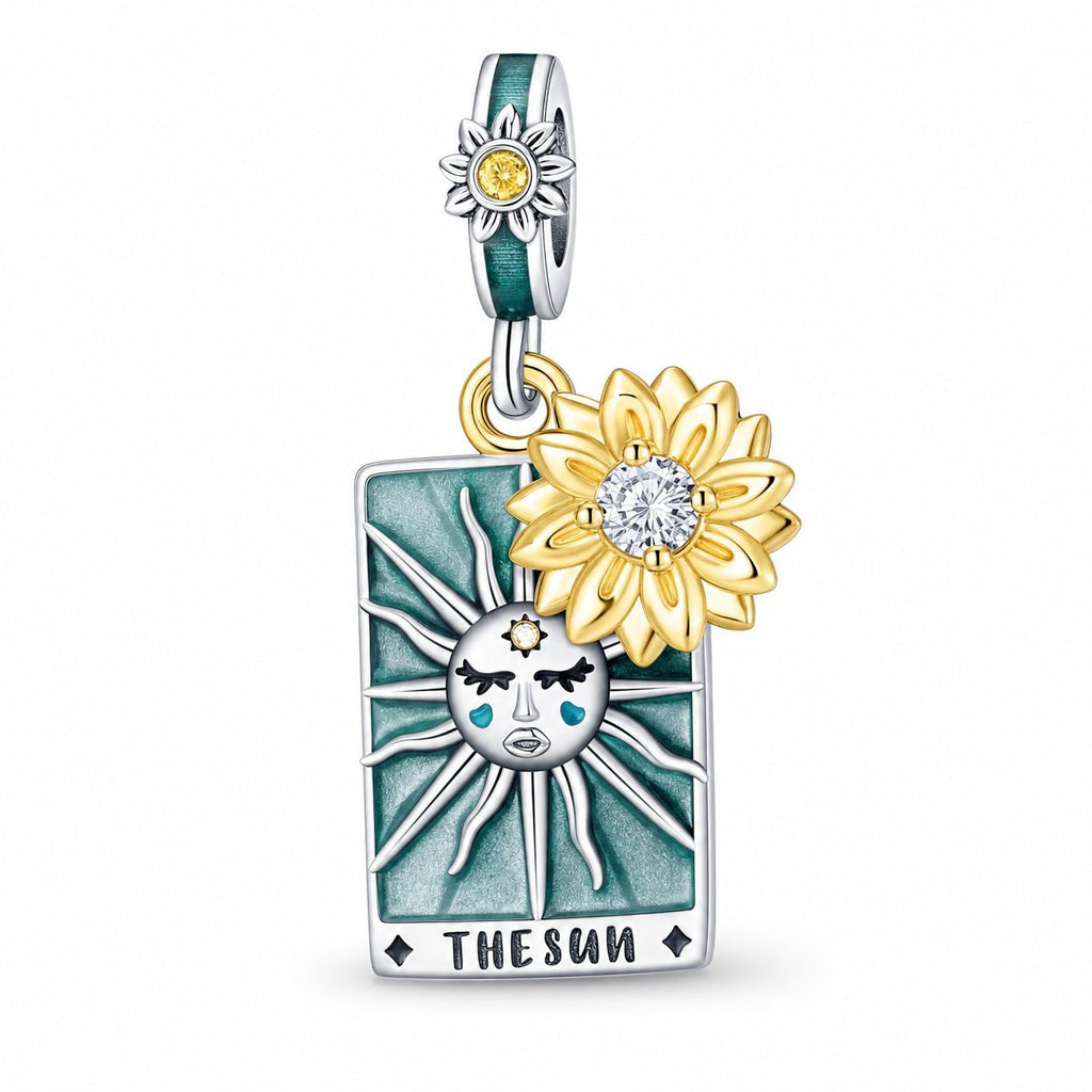 Klassischer Charm, Tarotkarte Die Sonne, für Damen, Modell Solaris