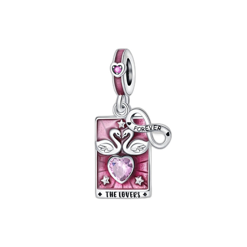 Classic charm, Lovers tarot card, for women, Amoris model
