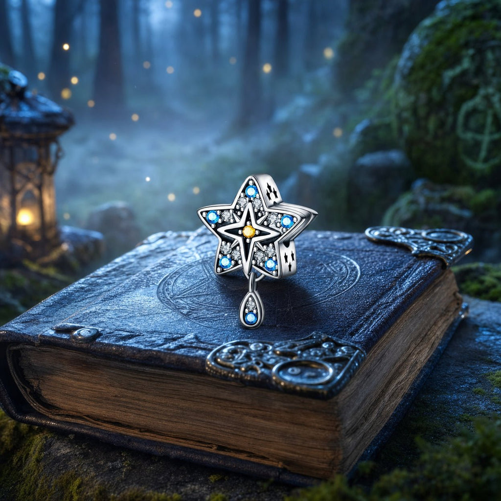 Klassisk charm, tarotkort pentakel-perle, til kvinder, model Orbika