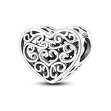 Charm coeur entremêlés, pour femme, modèle Agnella - La Boutique du Bracelet