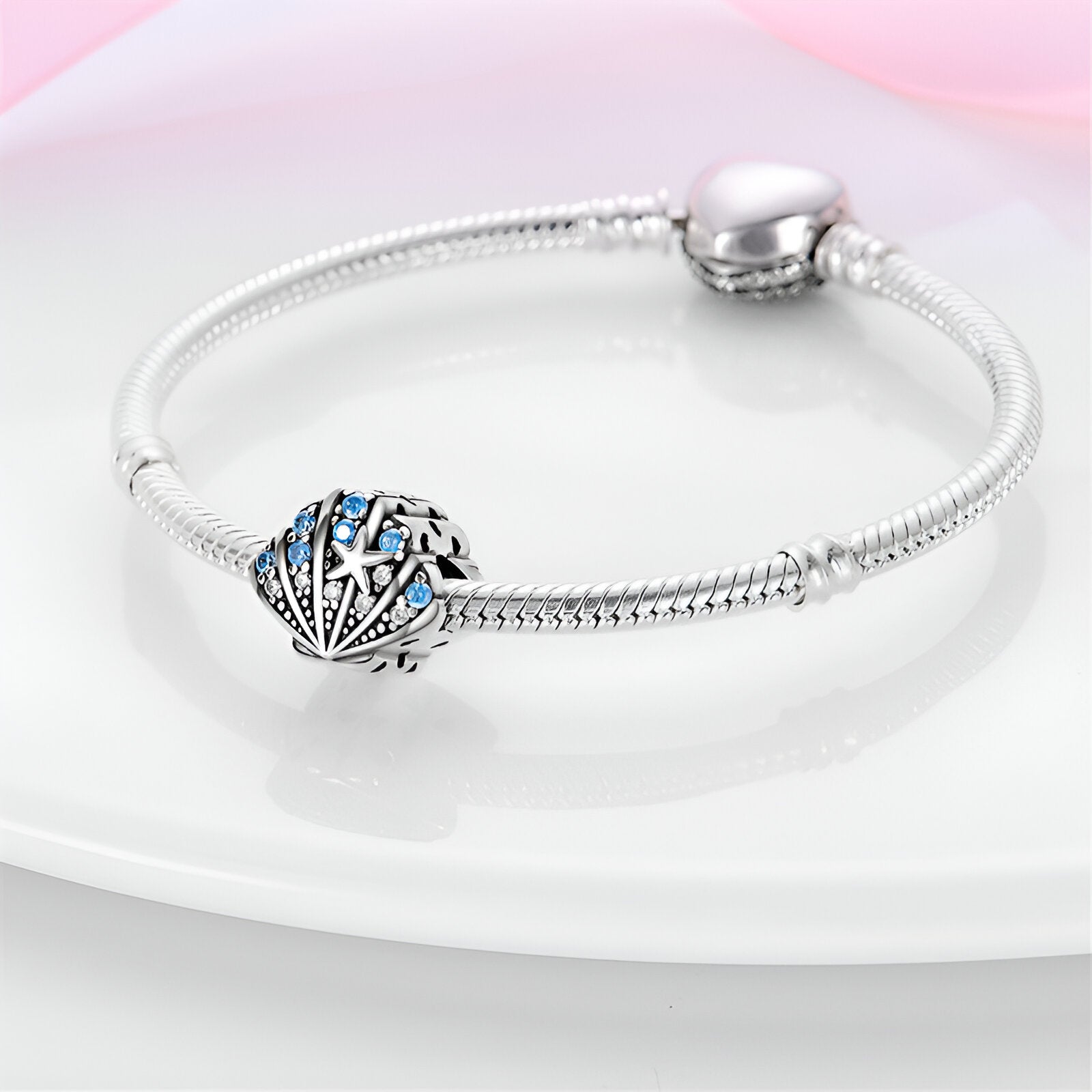 Charm coquillage perlé, pour femme, modèle Renate - La Boutique du Bracelet