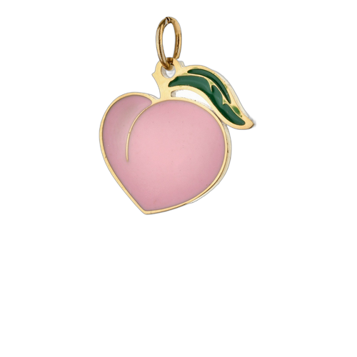 Charm pendant pêche rose, pour femme, modèle Peachy