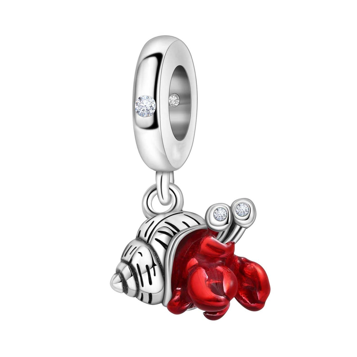 Charm pendant, bernard-l'ermite, pour femme, modèle Pagurus