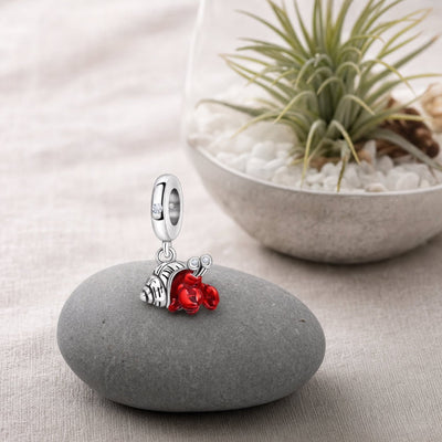 Charm pendant, bernard-l'ermite, pour femme, modèle Pagurus