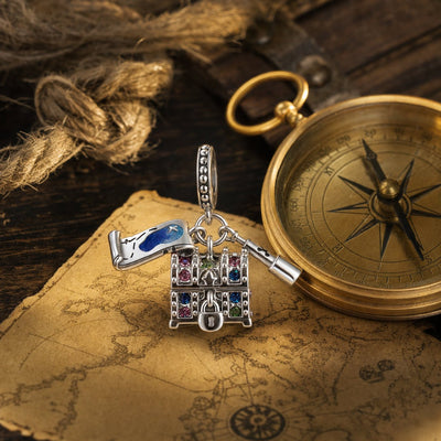 Charm pendant, coffre au trésor, pour femme, modèle Thesaurus
