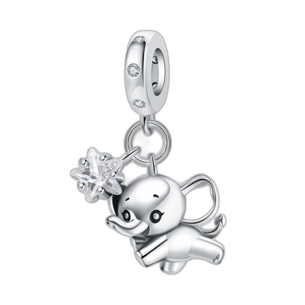 Cute flying elephant charm pendant for women, Dumbia model