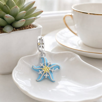 Charm pendant, étoile de mer, pour femme, modèle Astraea