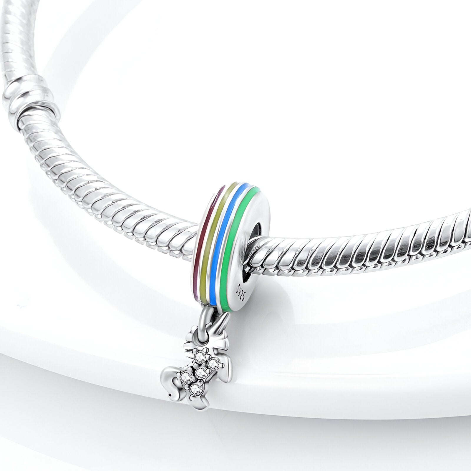 Charm pendant licorne magique, pour femme, modèle Adalira - La Boutique du Bracelet