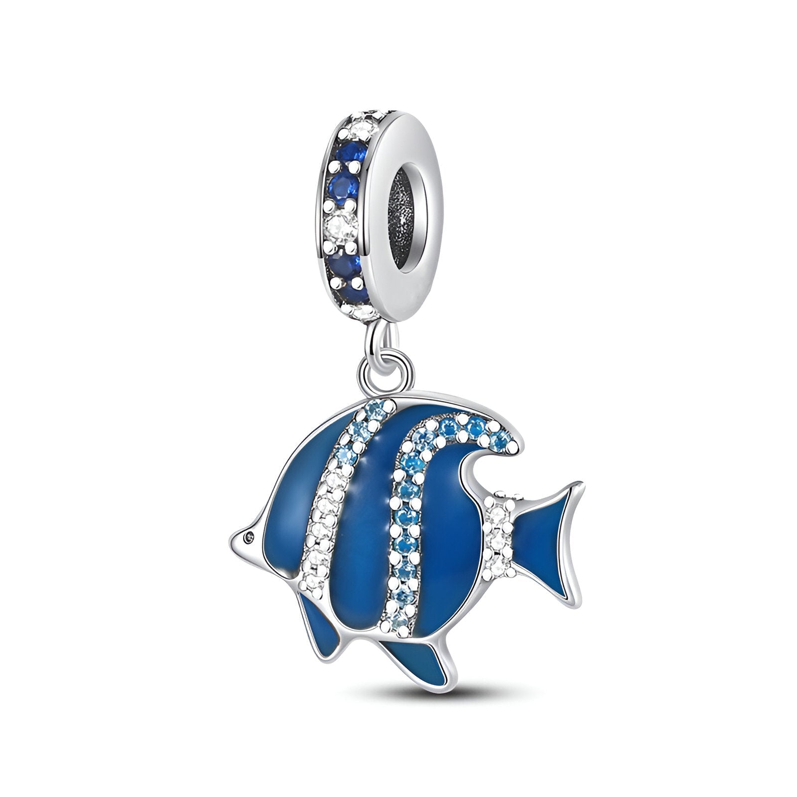 Charm pendant, poisson scintillant, pour femme, modèle Liriana - La Boutique du Bracelet