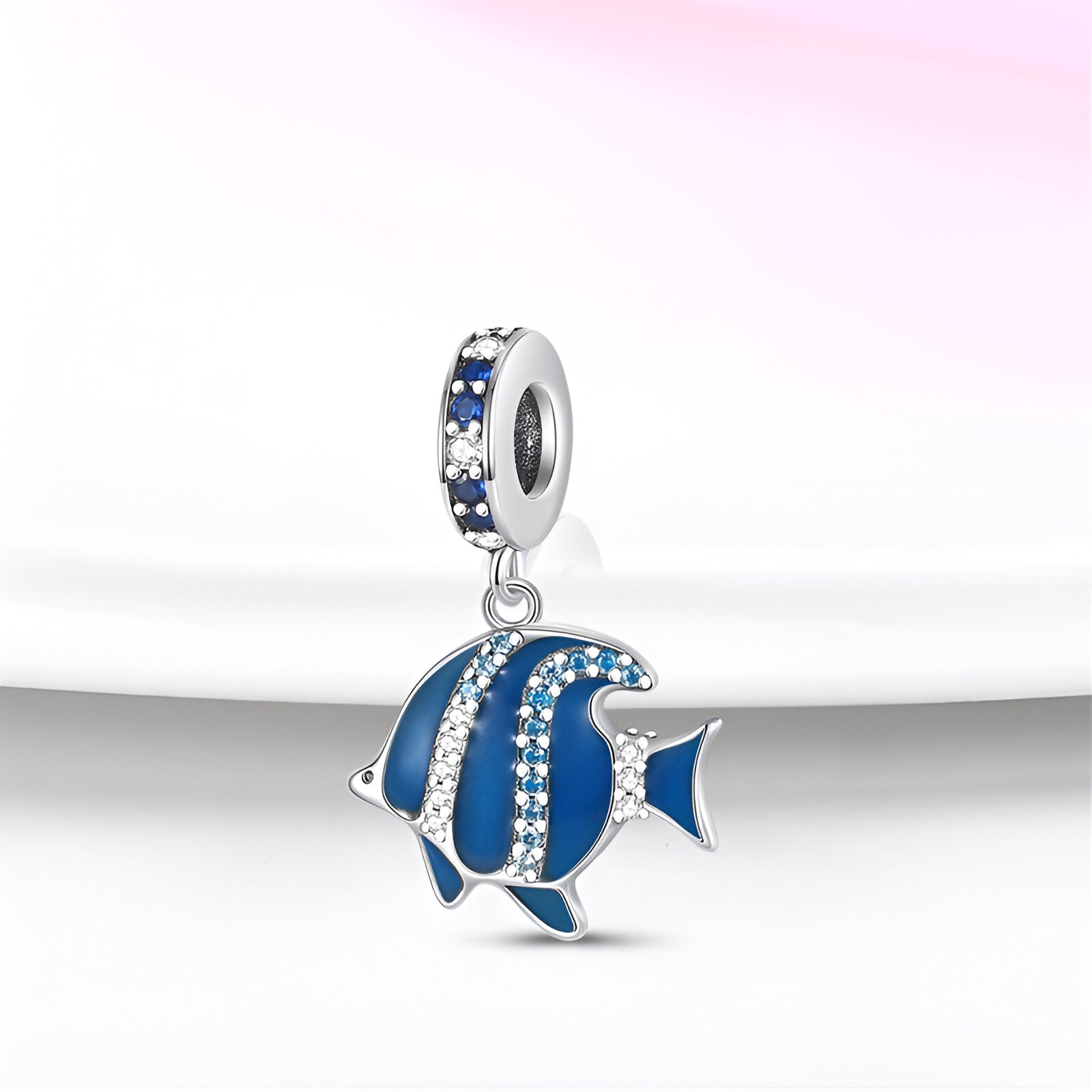 Charm pendant, poisson scintillant, pour femme, modèle Liriana - La Boutique du Bracelet