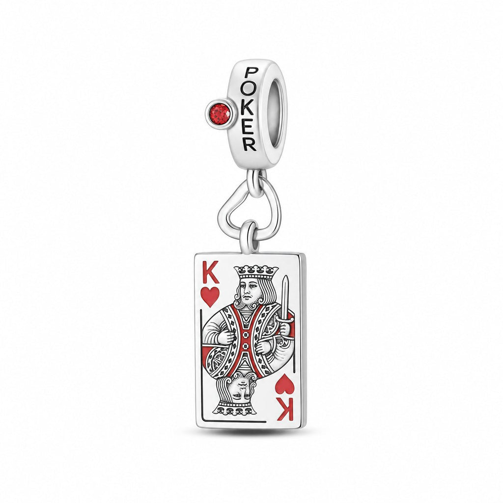 Charm pendant, Roi de coeur, pour femme, modèle Regalis