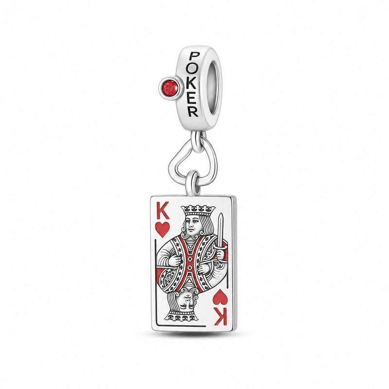 Charm pendant, Roi de coeur, pour femme, modèle Regalis