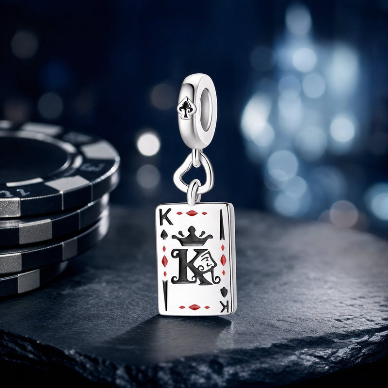Charm pendant, Roi de pique, pour femme, modèle Spadius