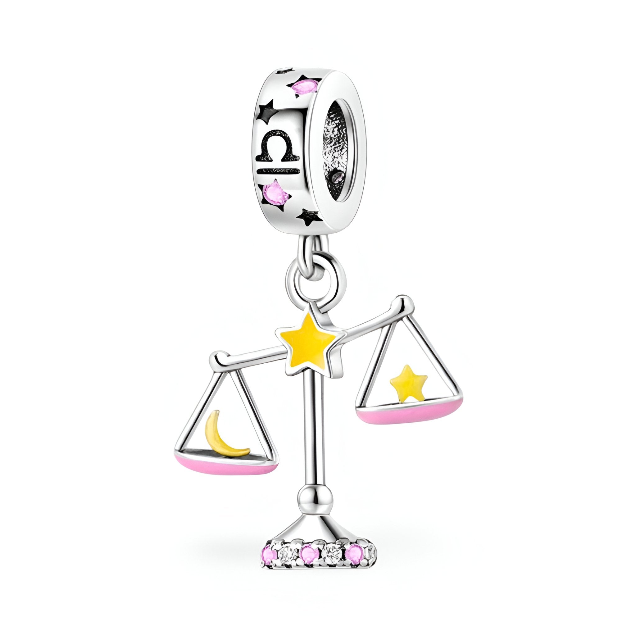 Charm pendant signe du zodiaque balance, pour femme, modèle Albine - La Boutique du Bracelet