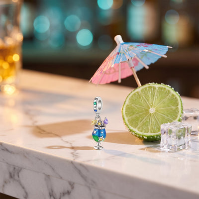 Bedel feestelijke cocktail, glinsterende emaille en reliëf sterren, voor dames, model Sterrencocktail