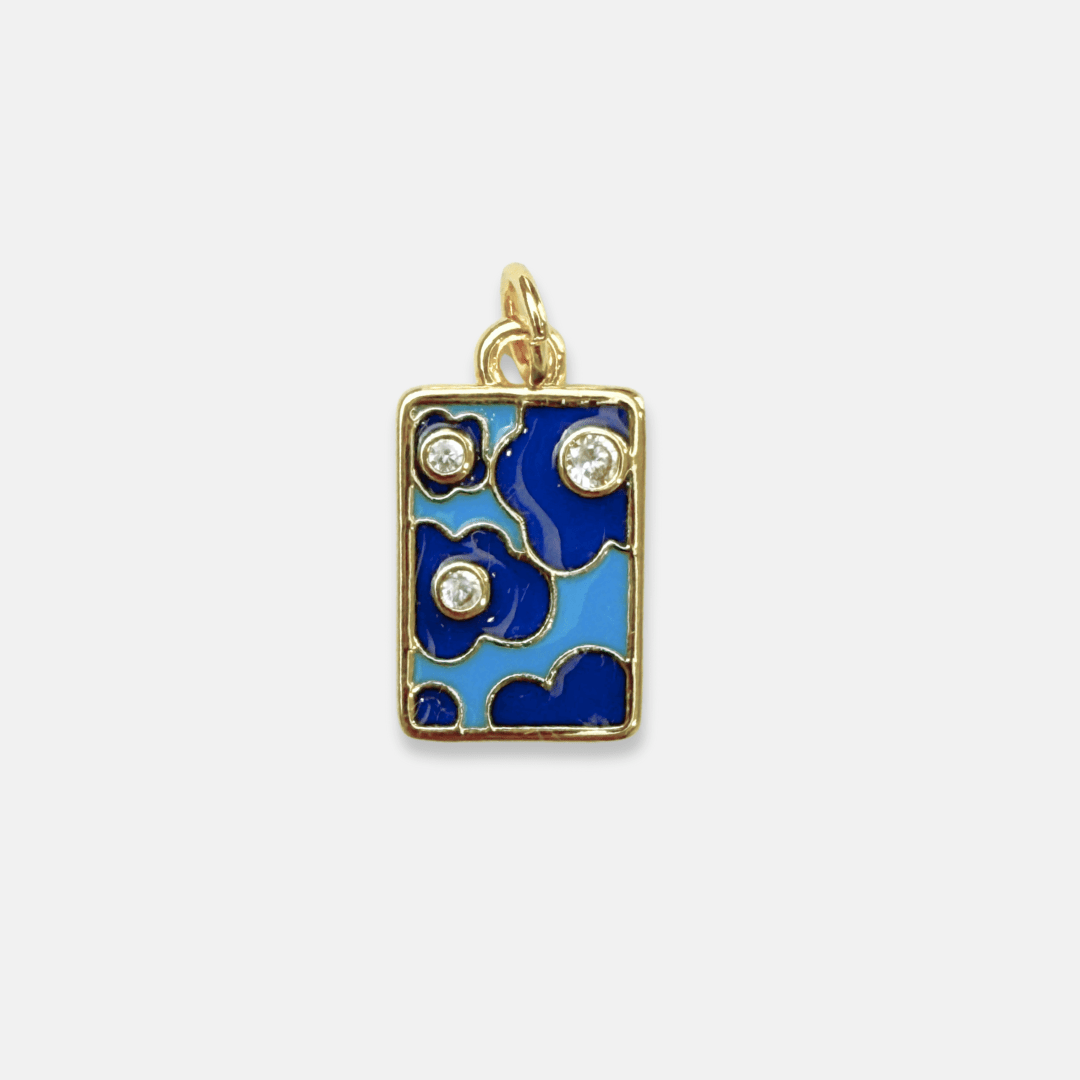 Charm for chain bracelet, Poppy Blue model