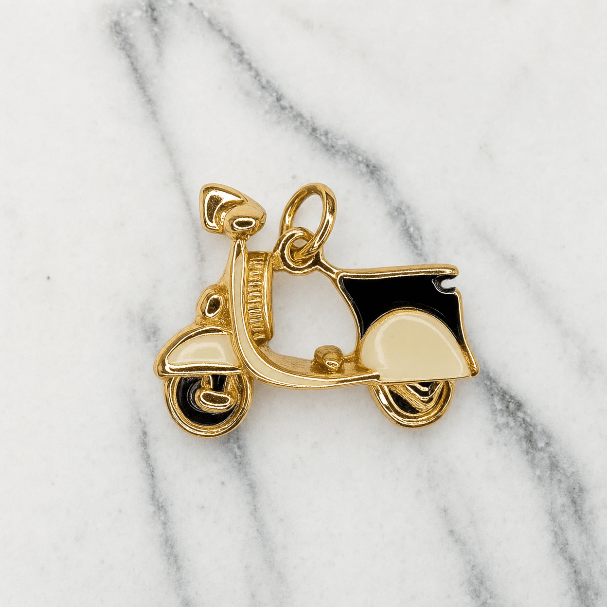 Charm for chain bracelet, Scooter model